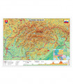 Geografická mapa Slovenské republiky/kraje A3