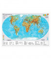 Geografická mapa Svet / politická A3