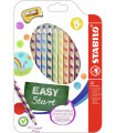 STABILO EASYcolors ergonomické barvičky pro leváky, struhadlo, 12ks