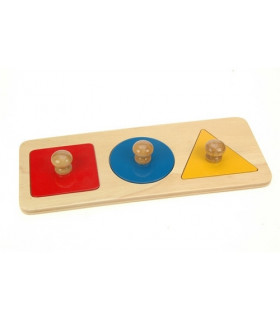 Montessori puzzle 3 geometrické tvary