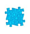 Ortopedická podlaha - Lastúry mäkké modré, podlahové puzzle Muffik