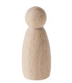 Dřevěná figurka, 6 cm, 1 ks, oblá
