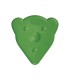 Voskovky Medvídek trojúhelníková zelená