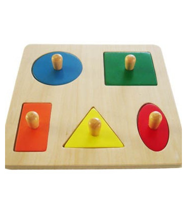 Montessori puzzle 5 geometrických tvarov