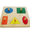 Montessori puzzle 5 geometrických tvarov