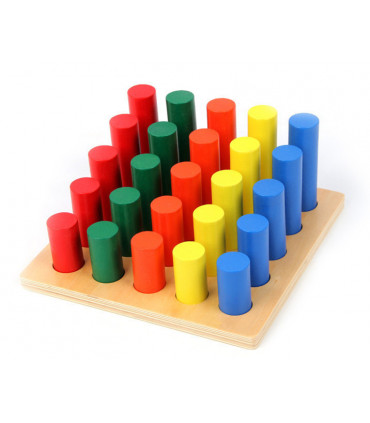 Montessori farebné valce rebrík