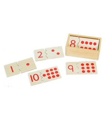 Montessori puzzle čísla a bodky