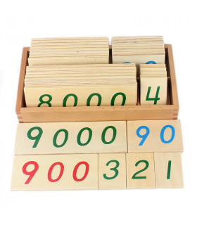 Malé drevené karty 1-9000