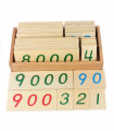 Malé dřevěné karty 1-9000