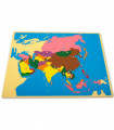 Montessori mapa Ázie