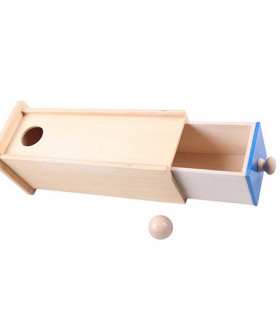 Long box with drawer and ball