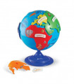 Globus s odnímatelnými světadíly