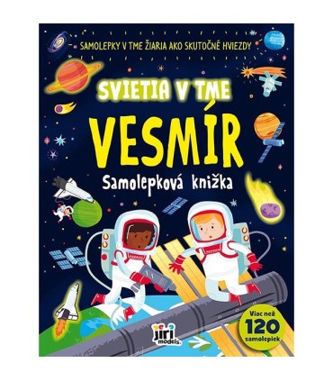 Vesmír Samolepková svítící knížka
