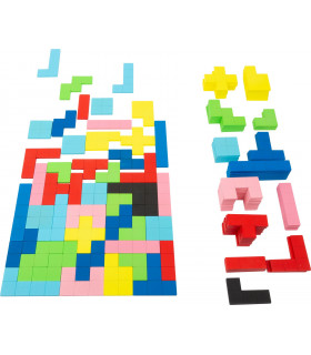 Tetris drevené puzzle