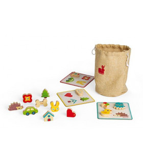 Sensory memory - bag with shapes and cards