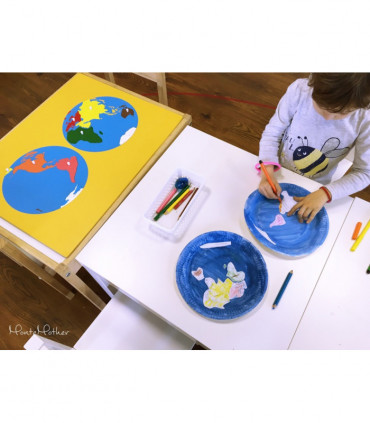 Montessori mapa sveta
