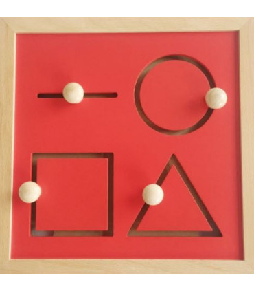 Montessori motorický labyrint tvary