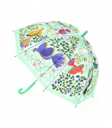 Detský dáždnik - Kvety a vtáčiky