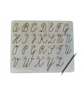 Grafomotorická tabuľka - veľká písaná abeceda
