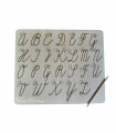 Grafomotorická tabulka - velká psaná abeceda