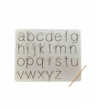 Grafomotorická tabulka - malá tištěná abeceda