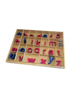 Malá pohyblivá abeceda - malé tlačené písmená v krabici