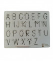 Grafomotorická tabulka - velká tištěná abeceda