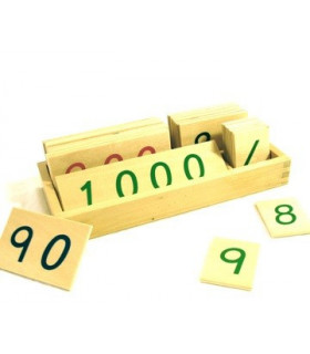 Malé drevené karty 1-9000