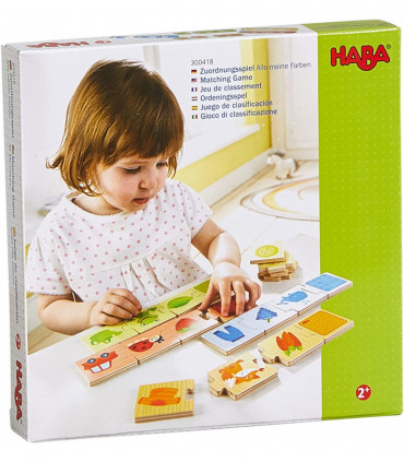 Drevené puzzle Učenie farieb HABA