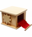 Montessori box s navíjením látky