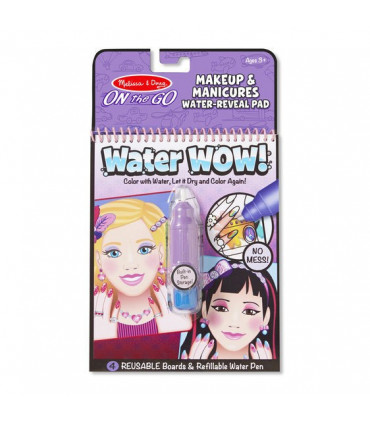 Kúzelné omaľovanky vodou Water Wow - MakeUp (znovupoužiteľné)