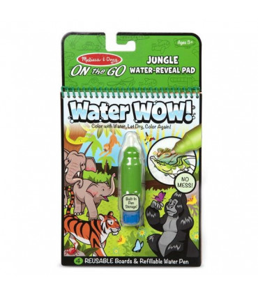 Kouzelné omalovánky vodou Water Wow - Džungle (znovupoužitelné)
